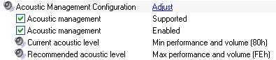 Acoustic management of disks
