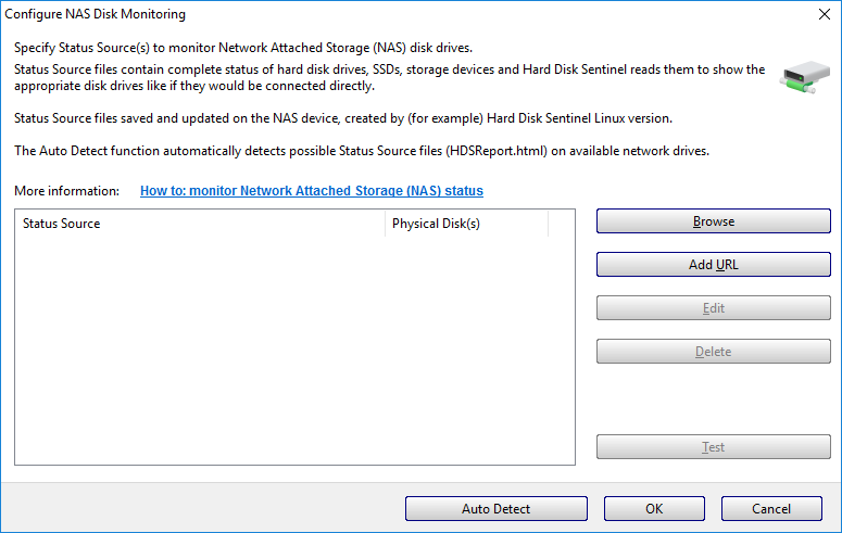 Configure NAS Disk Monitoring in Hard Disk Sentinel Professional